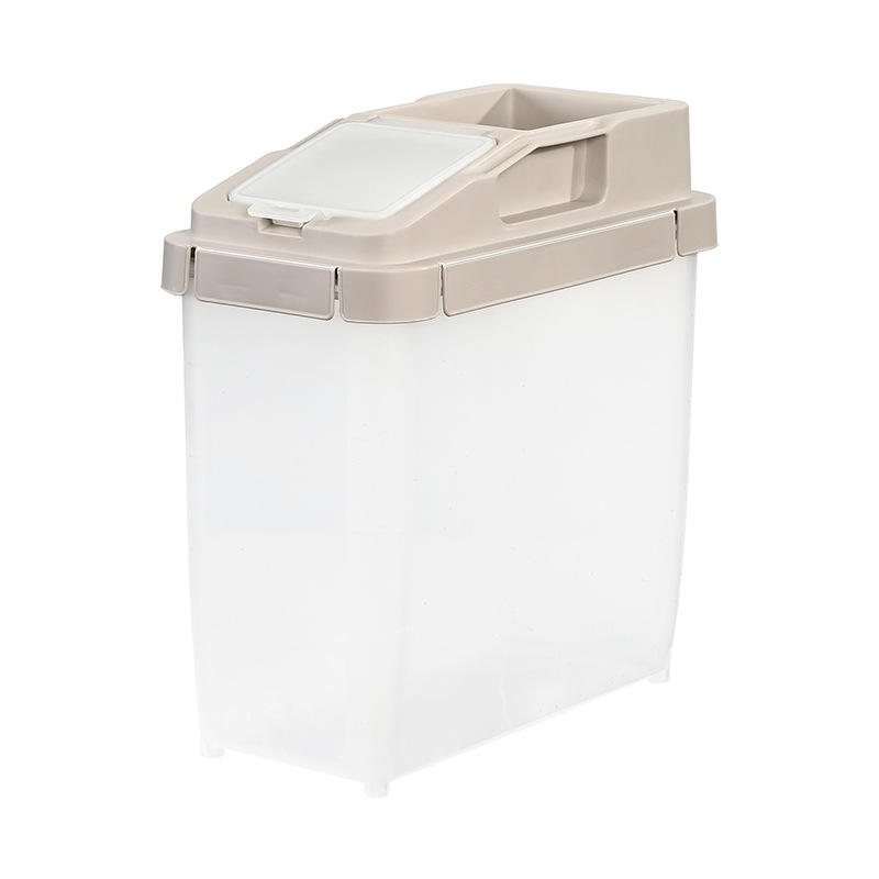 Кутия за съхранение на ориз, влагозащитена, запечатваща, против насекоми, прозрачен PP пластмасов корпус, регистрация на датата.