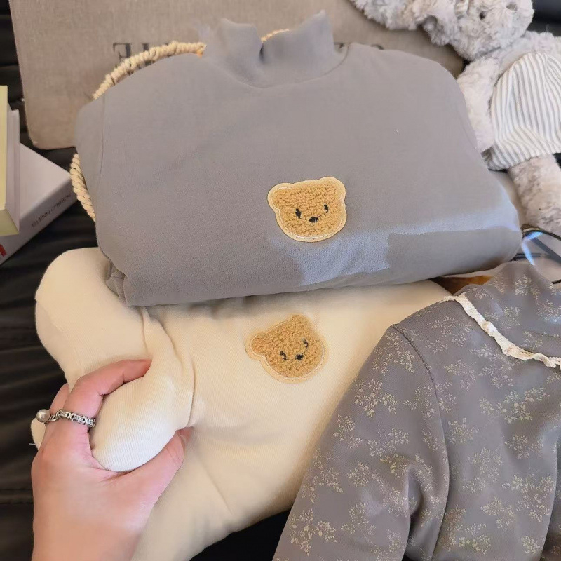 Dječja termo majica za jesen-zimu, s fleec podstavom, trostruka izolacija, okrugli ovratnik, unisex, za djecu 3–8 godina
