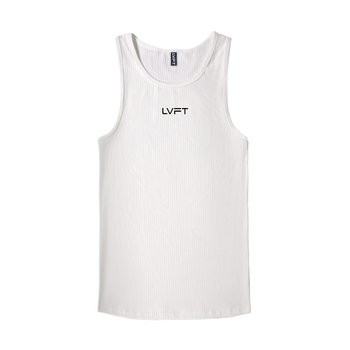 Мъжки спортен жилет за фитнес с буквен модел, 100% спандекс, влагоотвеждаща материя, за възрастни мъже