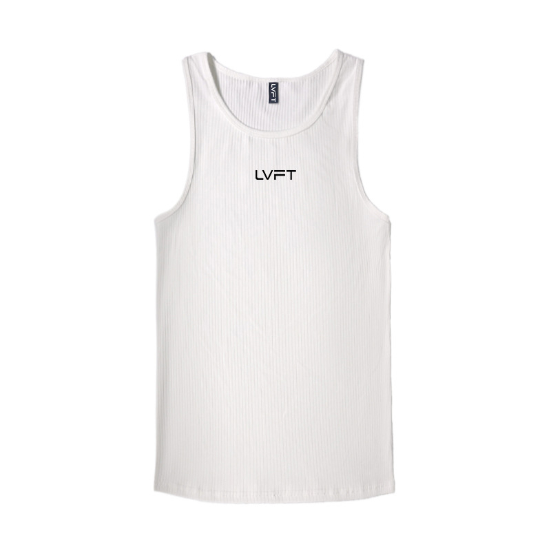 Мъжки спортен жилет за фитнес с буквен модел, 100% спандекс, влагоотвеждаща материя, за възрастни мъже