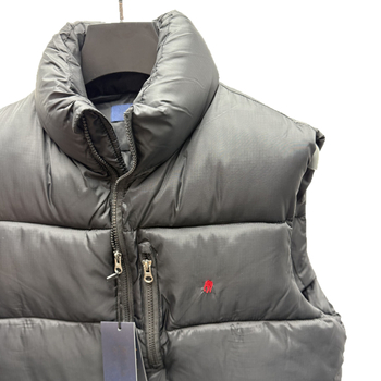 Unisex lagana pamucna veste sa stojećim ovratnikom i vezenjem konja, za jesen/zimu