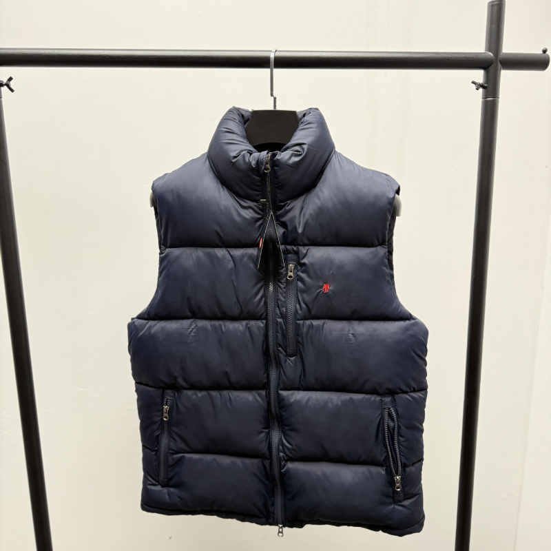 Unisex lagana pamucna veste sa stojećim ovratnikom i vezenjem konja, za jesen/zimu