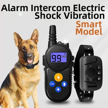 Електрически обучителен нашийник за кучета – анти-лаене, анти-ядене, пластмасов корпус, за външна употреба