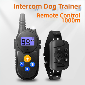 Електрически обучителен нашийник за кучета – анти-лаене, анти-ядене, пластмасов корпус, за външна употреба