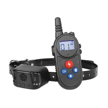 Електрически обучителен нашийник за кучета – анти-лаене, анти-ядене, пластмасов корпус, за външна употреба