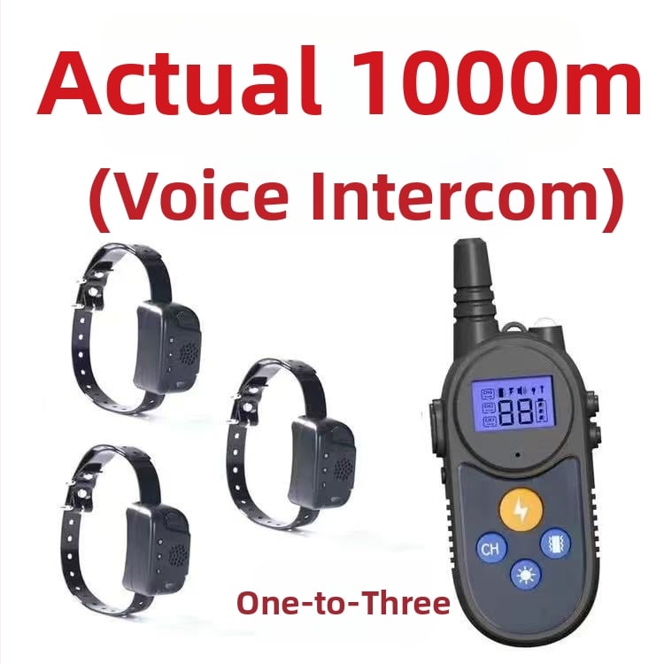 Електрически обучителен нашийник за кучета – анти-лаене, анти-ядене, пластмасов корпус, за външна употреба