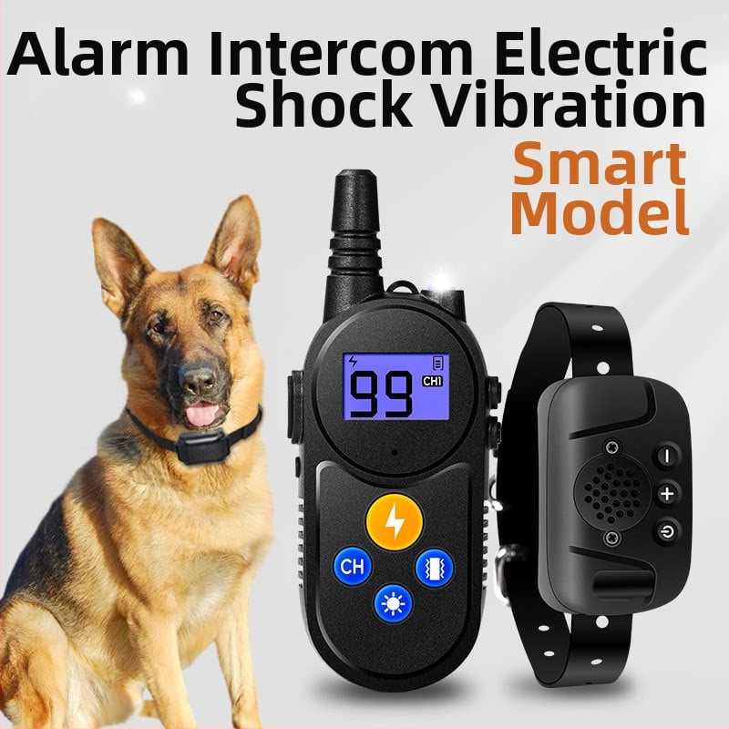 Електрически обучителен нашийник за кучета – анти-лаене, анти-ядене, пластмасов корпус, за външна употреба