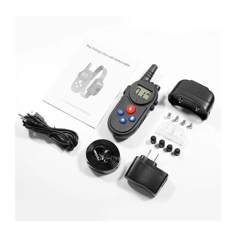 Електрически обучителен нашийник за кучета – анти-лаене, анти-ядене, пластмасов корпус, за външна употреба