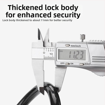 Κλειδαριά ποδηλάτου με συνδυασμό 6 ψηφίων, σώμα από ψευδάργυρο, θήκη από PVC δέρμα, φορητή για ορεινά ποδήλατα
