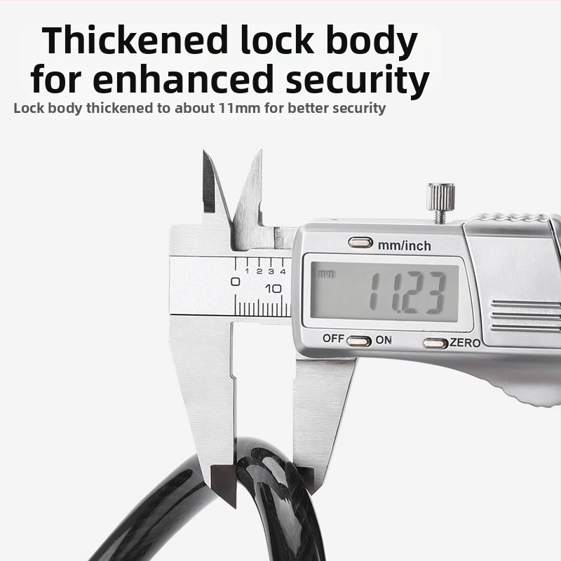 Κλειδαριά ποδηλάτου με συνδυασμό 6 ψηφίων, σώμα από ψευδάργυρο, θήκη από PVC δέρμα, φορητή για ορεινά ποδήλατα