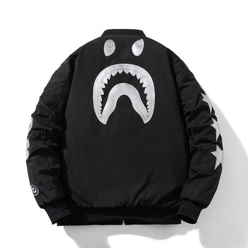 Unisex jakna sa stojećim ovratnikom, zatvarač, raglan rukav, debeli materijal, bočne džepove