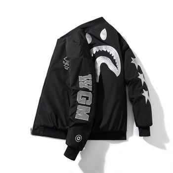 Unisex jakna sa stojećim ovratnikom, zatvarač, raglan rukav, debeli materijal, bočne džepove