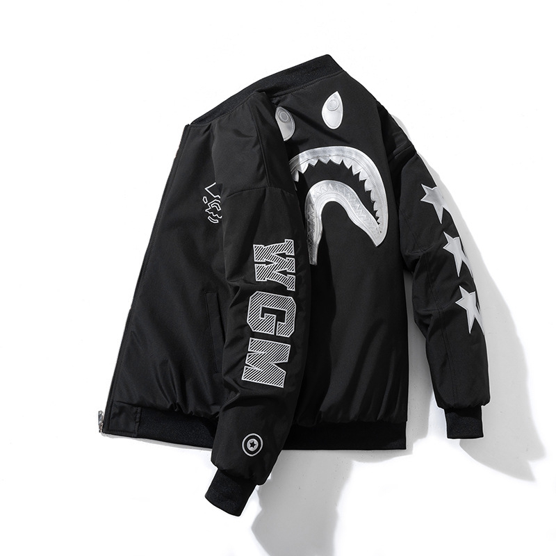 Unisex jakna sa stojećim ovratnikom, zatvarač, raglan rukav, debeli materijal, bočne džepove