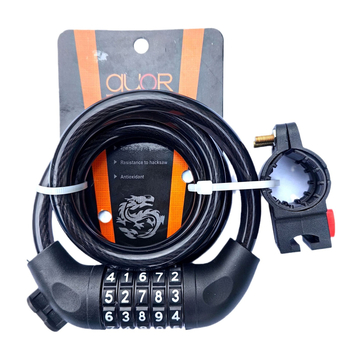 Brava za bicikl s petocifrenom lozinkom, lanac od čelične žice, model 619, težina 371