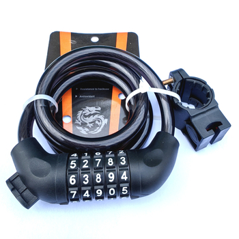 Brava za bicikl s petocifrenom lozinkom, lanac od čelične žice, model 619, težina 371