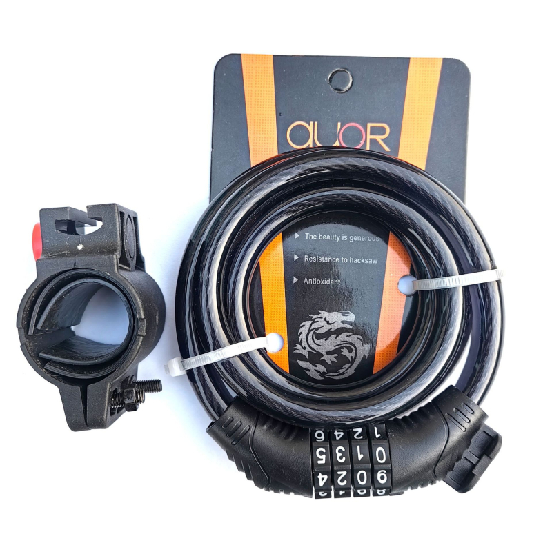 Brava za bicikl s petocifrenom lozinkom, lanac od čelične žice, model 619, težina 371