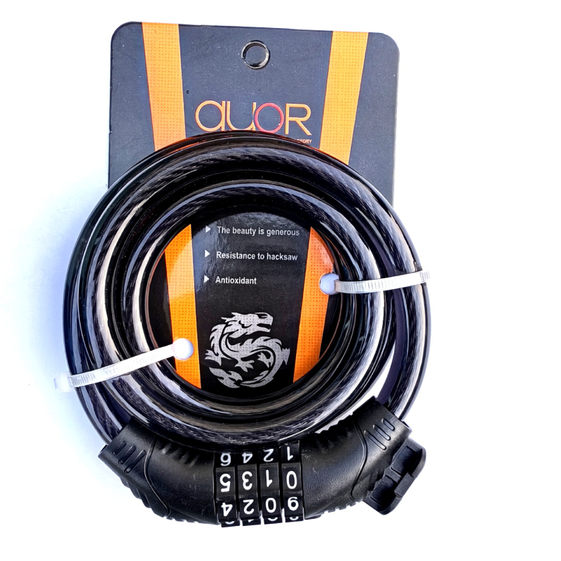 Brava za bicikl s petocifrenom lozinkom, lanac od čelične žice, model 619, težina 371