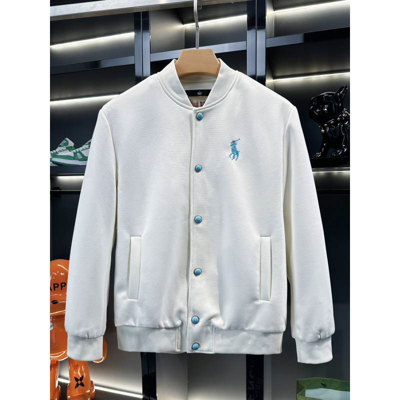 Muška baseball jakna sa stojećim ovratnikom, s izvezenim motivom, slim fit, debela Vinylon-Lycra tkanina, plus veličina