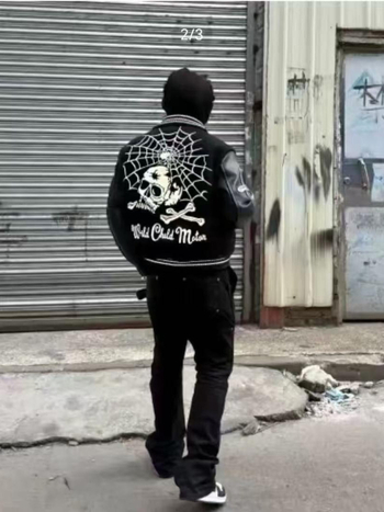 Férfi baseball dzseki Cleanfit stílusban, 100% poliészter, álló gallér, cipzár