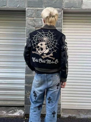 Férfi baseball dzseki Cleanfit stílusban, 100% poliészter, álló gallér, cipzár