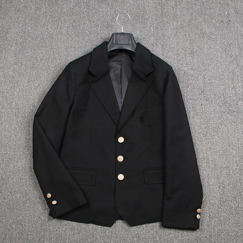 CAMPURE ženski mali sako-kostim, poliester, rever, dugi rukavi, školski stil