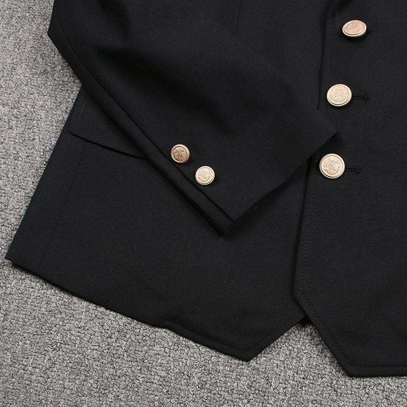 CAMPURE ženski mali sako-kostim, poliester, rever, dugi rukavi, školski stil