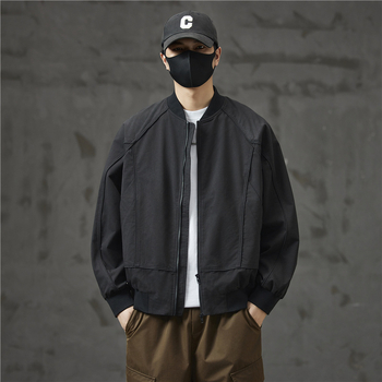 Muška bomber jakna s kapuljačom, lagani vanjski sloj od krzna zeca, poliester podstava, zatvaranje zipom, casual stil