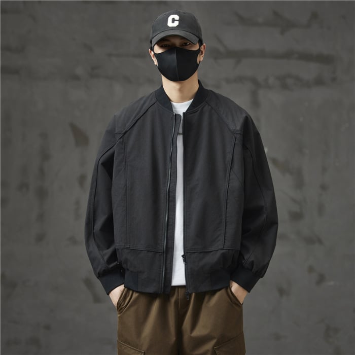 Muška bomber jakna s kapuljačom, lagani vanjski sloj od krzna zeca, poliester podstava, zatvaranje zipom, casual stil