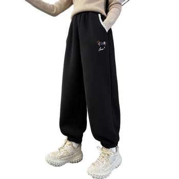 Dječje harém hlače, korejskog stila, 90% poliester, mekan dodir tkanine, visokim strukom, za djecu stariju od 8 godina (≥140 cm)