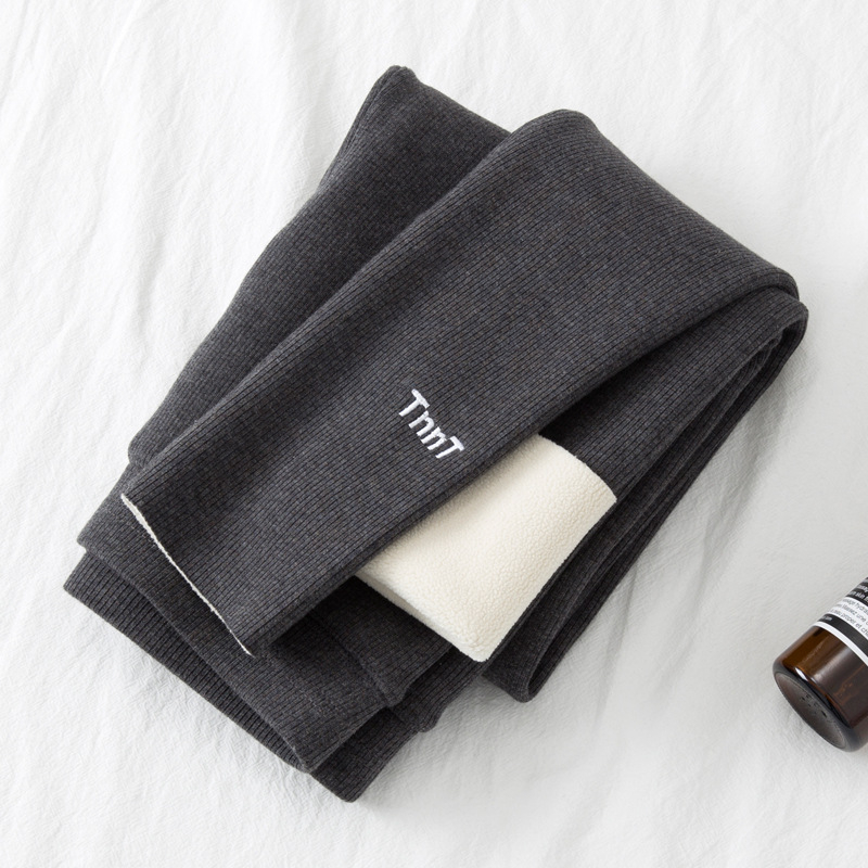 Pantaloni pentru fetițe iarnă - stil leisure și de bază, material EVA, talie înaltă