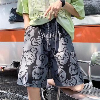 Muške sportske šorceve, opušten kroj, mikroelastični, poliester, ljeto