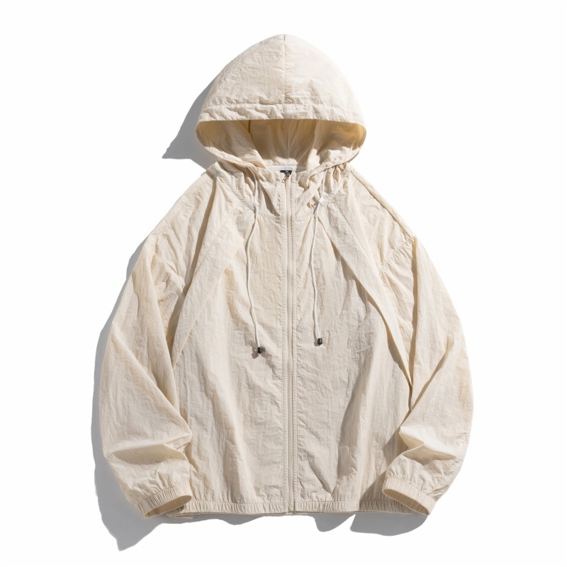 Jakna s kapuljom, 100% najlon materijal, slobodan kroj, zatvarač, bočni džepovi