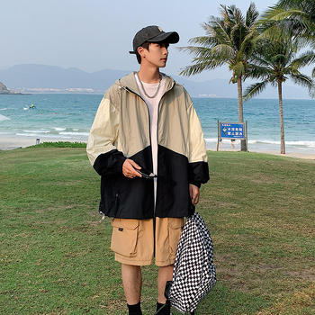 Jakna s kapuljom za ljeto, lagana poliester tkanina, indeks zaštite od sunca 50