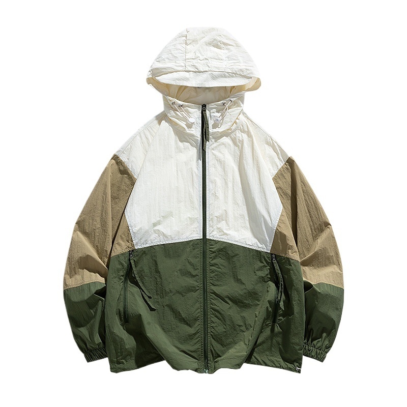 Jakna s kapuljom za ljeto, lagana poliester tkanina, indeks zaštite od sunca 50