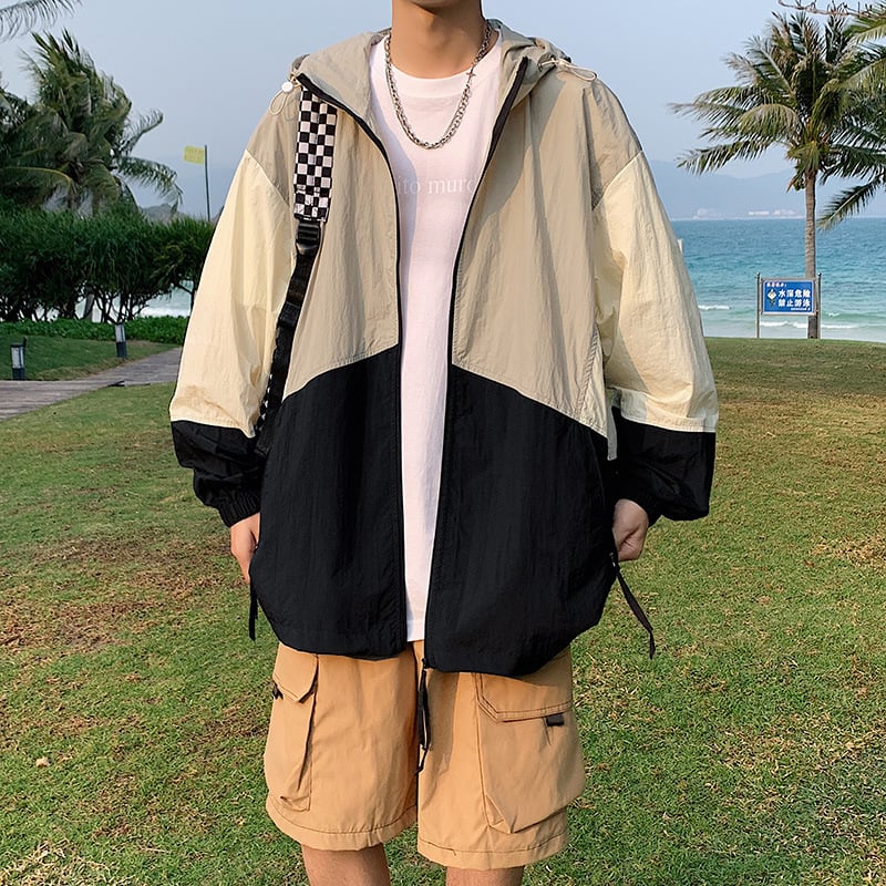 Jakna s kapuljom za ljeto, lagana poliester tkanina, indeks zaštite od sunca 50