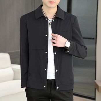 Muška jakna s UV zaštitom, tanak Vinylon materijal, jednostruko kopčanje, uski kroj