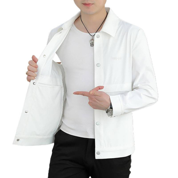 Muška jakna s UV zaštitom, tanak Vinylon materijal, jednostruko kopčanje, uski kroj