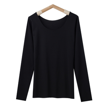 Top de bază pentru femei - nylon cald, guler rotund, mâneci lungi, grosime extra 301–350 g/m², 70–80% nylon