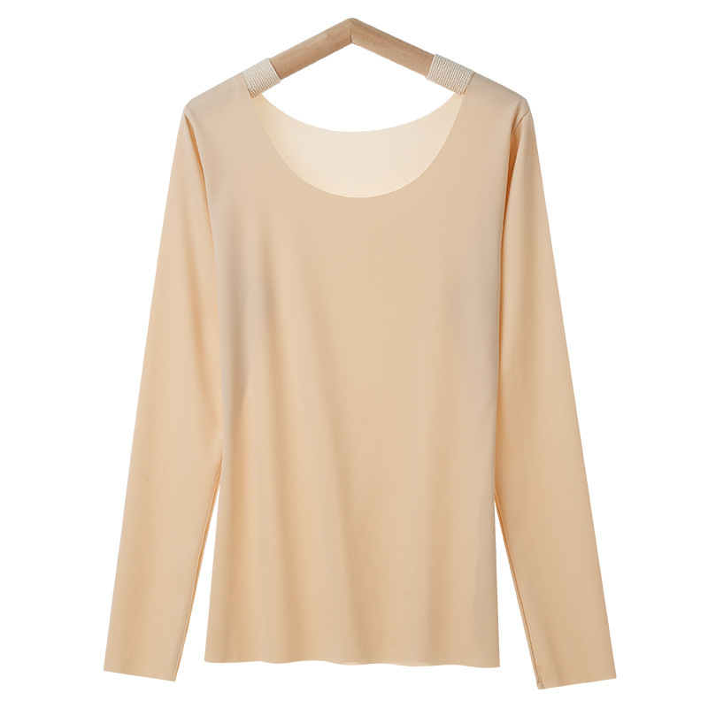 Top de bază pentru femei - nylon cald, guler rotund, mâneci lungi, grosime extra 301–350 g/m², 70–80% nylon