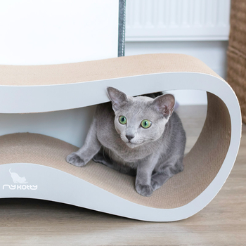 Pakon Paike macska karmoló deszka, A-osztályú hullámkarton, egyszerű stílus, dobozban 1 db