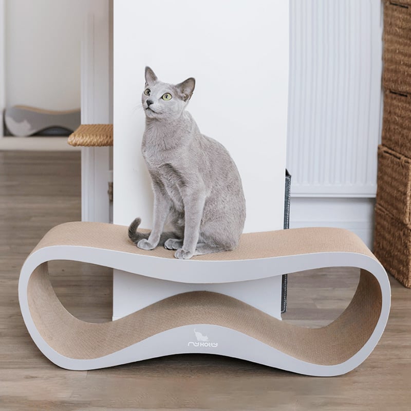 Pakon Paike macska karmoló deszka, A-osztályú hullámkarton, egyszerű stílus, dobozban 1 db