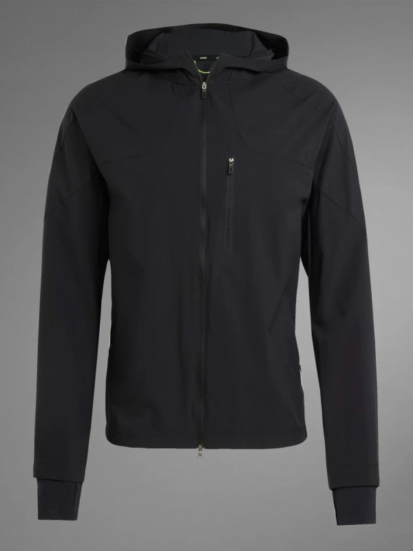 Muška kapuljača vanjska jakna, lagana, prozračna, brzo-sušeća, UPF50 zaštita, tkanina: mješavina kemijskih vlakana