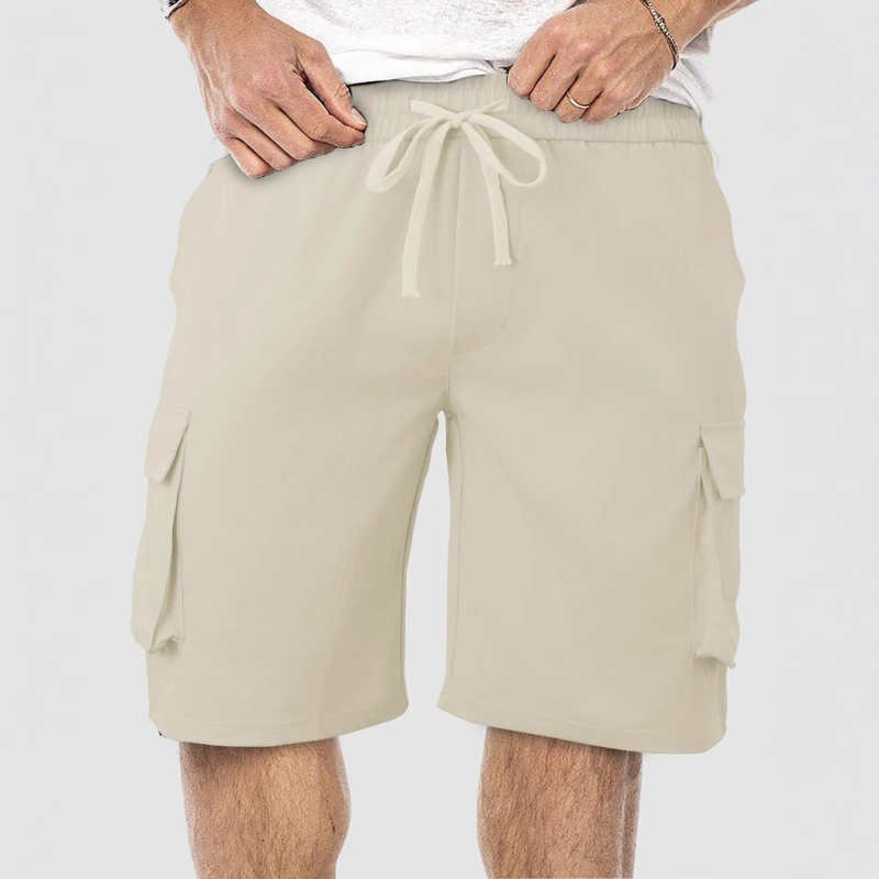 Muške ljetne šorceve, prozračnog kroja, ležernog stila, pet džepova, sportski stil, poliester 95%