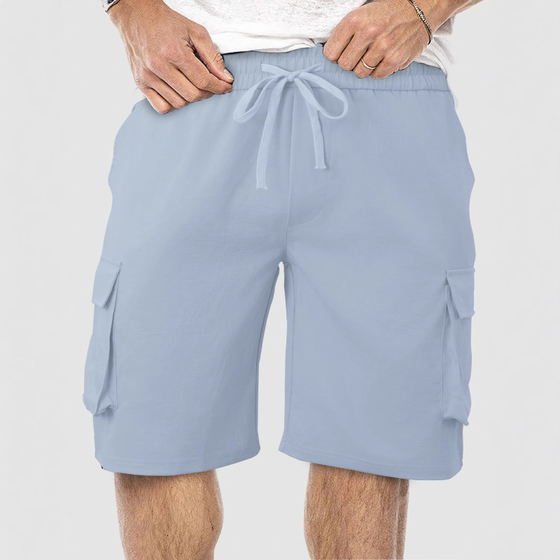 Muške ljetne šorceve, prozračnog kroja, ležernog stila, pet džepova, sportski stil, poliester 95%