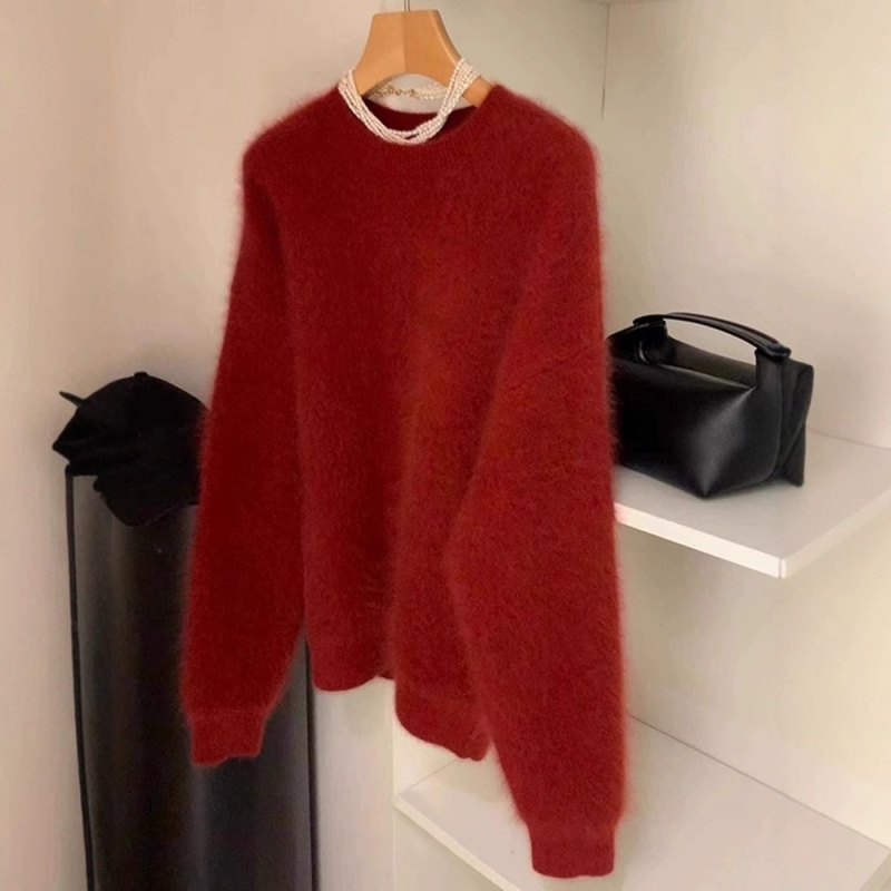 Ženski pleteni džemper s kapuljačom, smjesa poliester-viskoza, jednobojan, slim fit, dugi rukavi