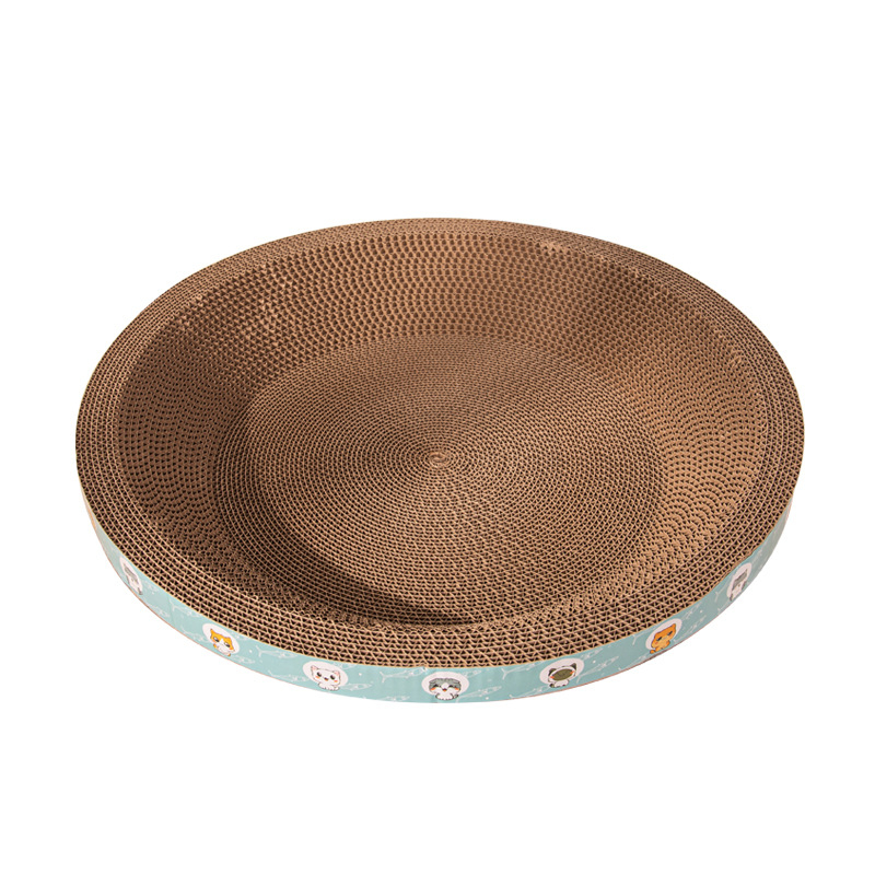 Da da bear Macska kaparódeszka fészekkel, kopás- és karmolásálló, hullámkartonból, egész évben használható