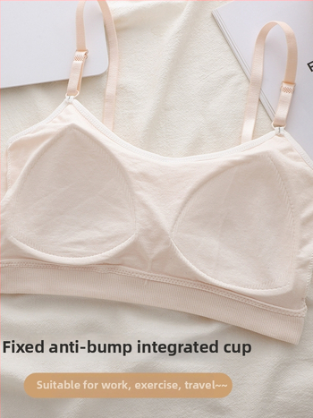 Detská camisolová podprsenka pre dievčatá vo vývoji, všetky ročné obdobia, mäkký materiál, bavlna s nylonovým podielom do 60%, kód produktu 8290, pre dievčatá od 8 rokov