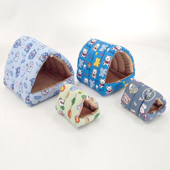 Hamsterovo pamukovo gnijezdo za zimu — toplo viseće gnijezdo za mala kućna ljubimca, debela konstrukcija