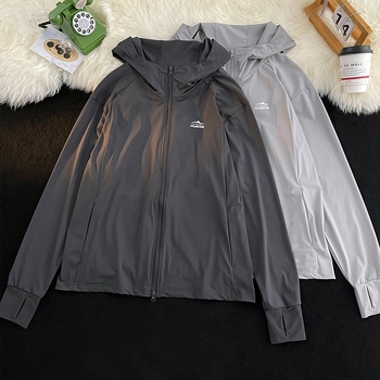 Kapuljačasta jakna slobodnog kroja, unisex, 100% poliester, prednji zip