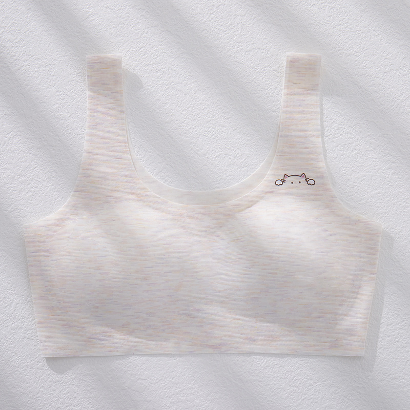 Sutien u stilu veste za tinejdžerice, prozračan Modal, glavni materijal Nylon, podstava Viskoz, puna čaša s tankim oblikovanim čašicama od spužve